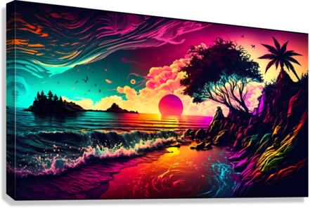 Tropical Sunrise Canvas Print