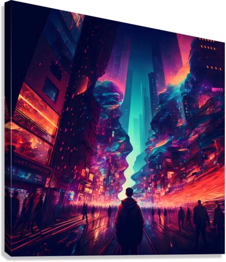 Lost in the Crowd Canvas Print