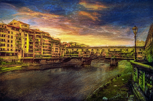 Evening City by the River