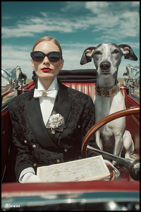 Lady and dog FA 25 2x3 586