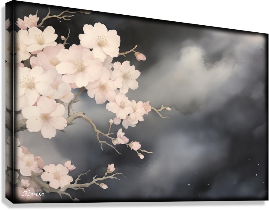 33×46㎝「和室2」油彩・原画・P8 Japanese floral art FA 25 2x3 545 by Ksavera ART Wall Art