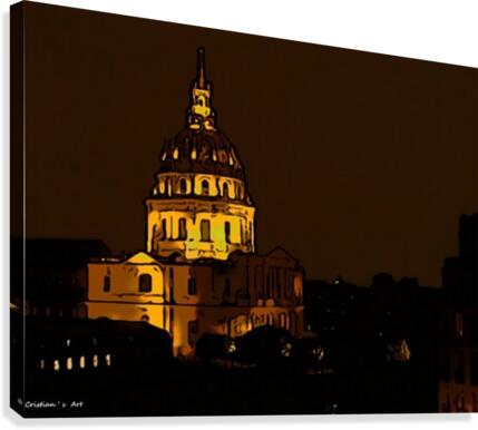 Paris-Dome des Invalides  Canvas Print