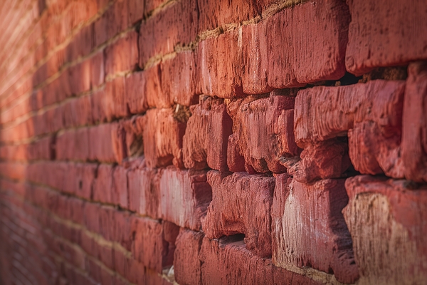 Red brick wall texture background 4 Print