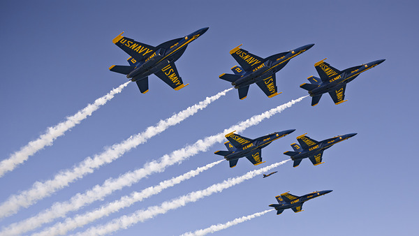 Blue Angels Precision Formation by Gregory Allen
