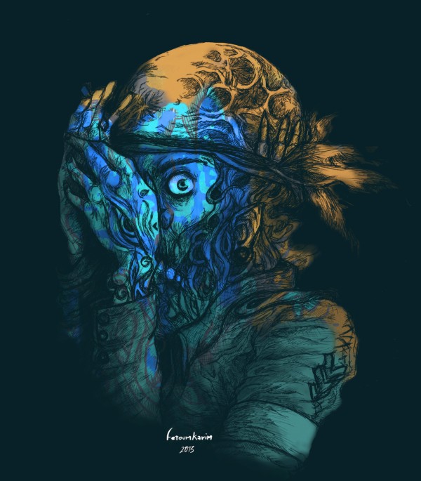 Theres a killer on the moon Print