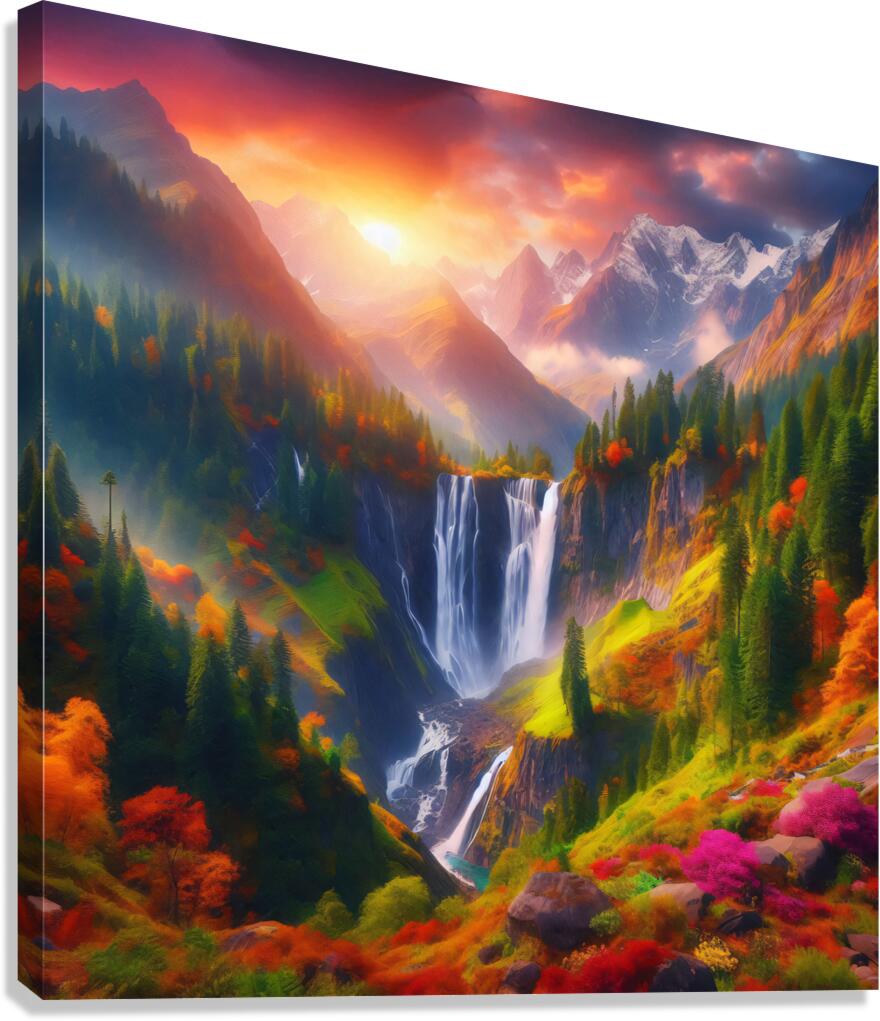 Waterfall 14 Canvas Print