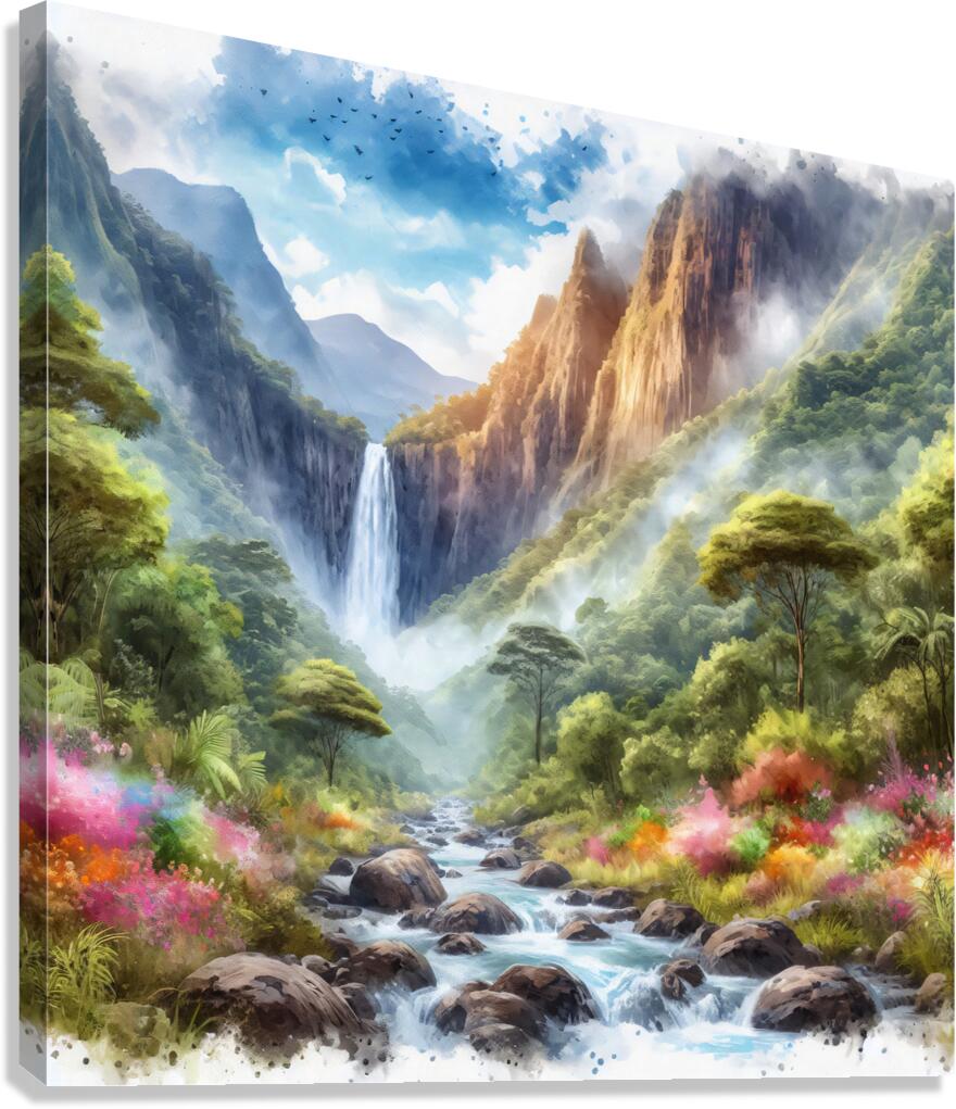 Waterfall 10 Canvas Print