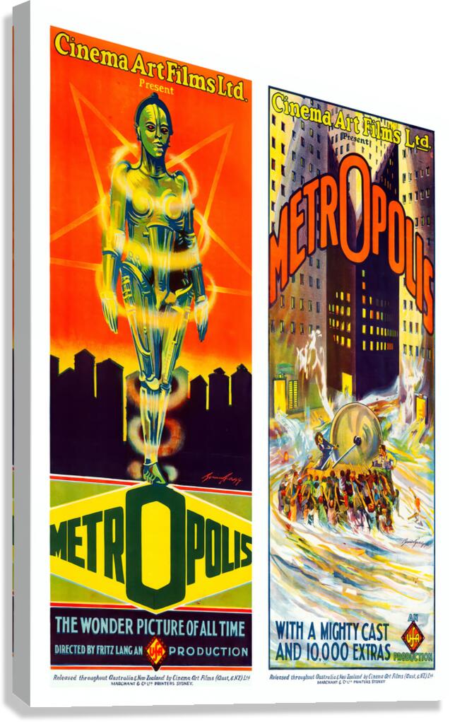 Metropolis Twin poster Canvas Print