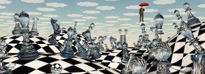 Surreal Chess Landscape