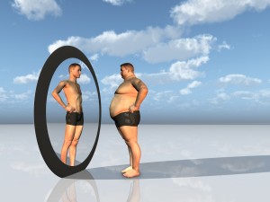 Man sees other self in mirror
