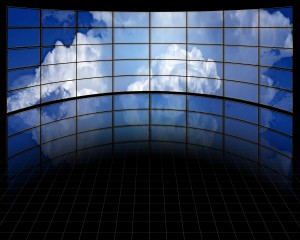 Large Screens with Clouds