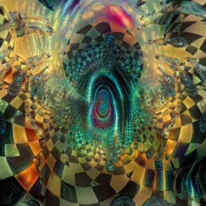 Surreal Chess Board Print