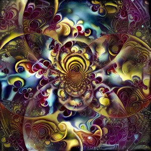 Abstract colorful fractal