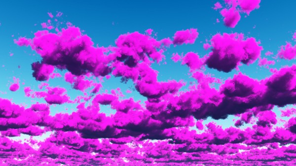 Vivid Purple Cloudscape Print