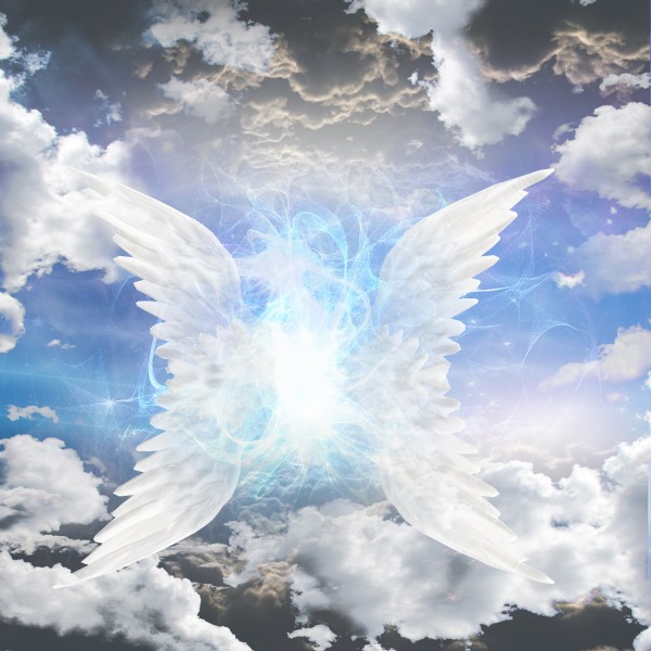 Angelic being obscured Print