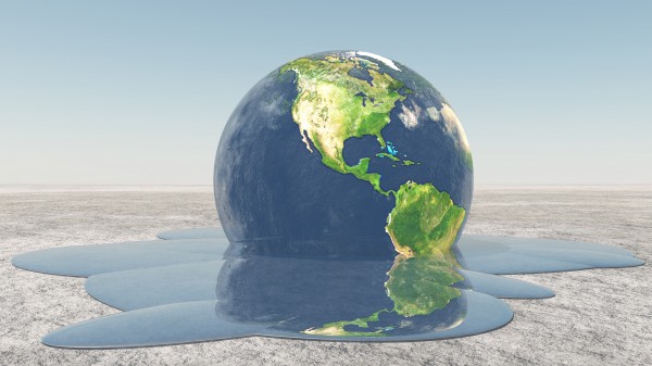 Global Warming. Planet Earth by Bruce Rolff