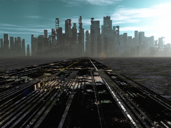 Road to dead city by Bruce Rolff
