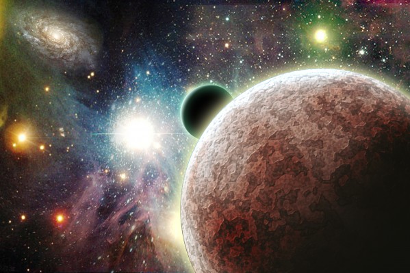 Planets in space Print