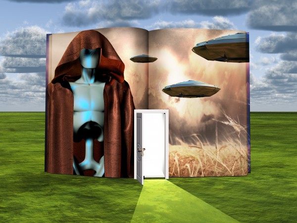 Opened Book of Sci Fi by Bruce Rolff