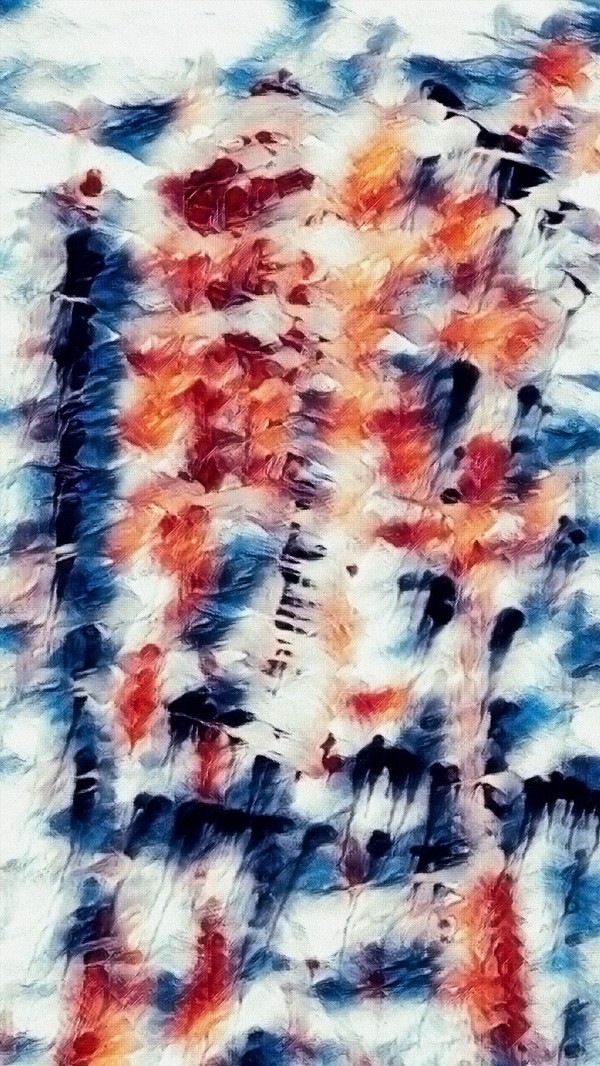 Abstract Brush Strokes Print