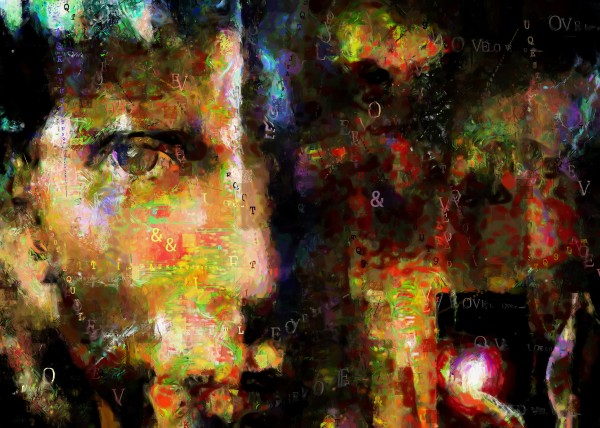 Abstract Face Print