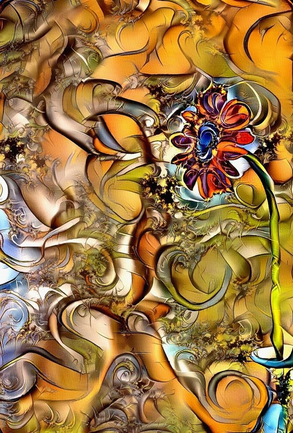 Abstract Flower Print
