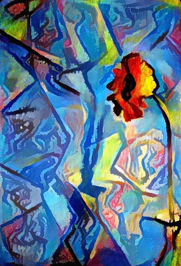 Abstract Flower Print
