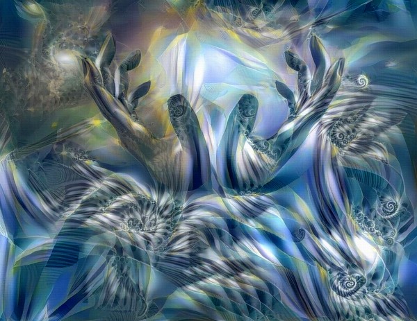 Abstract Hands Print