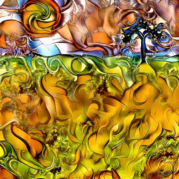 Abstract Landscape Print