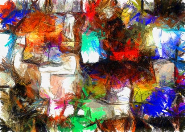 Abstract Squares Print