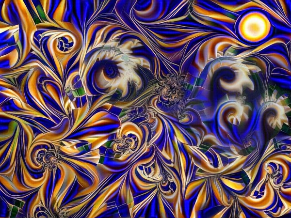 Abstract Waves Print