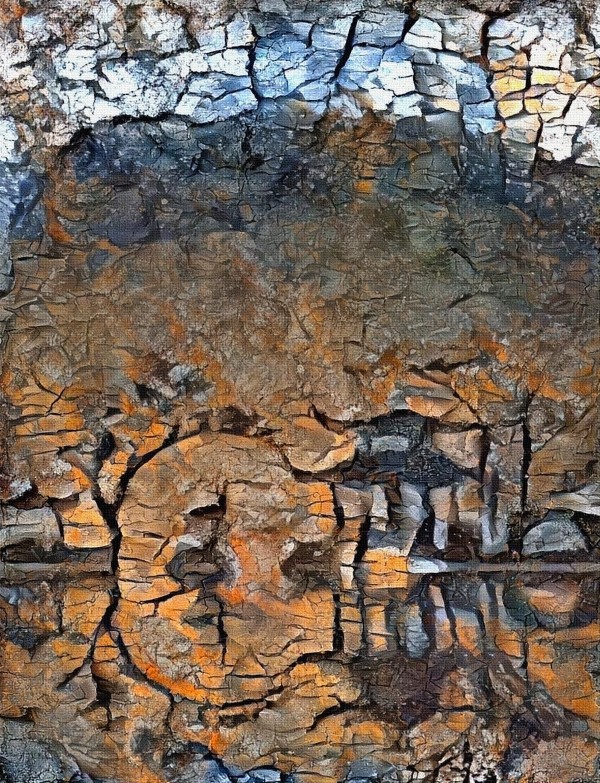 Asian Style Abstract Print