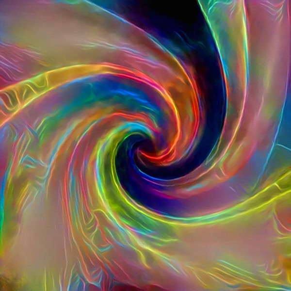 Colors Swirl Print