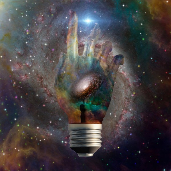Cosmic Light Bulb Print