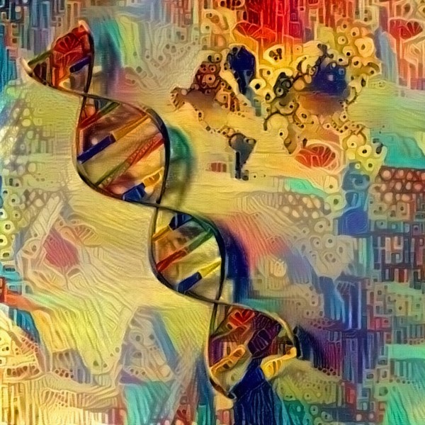 DNA Strand Print