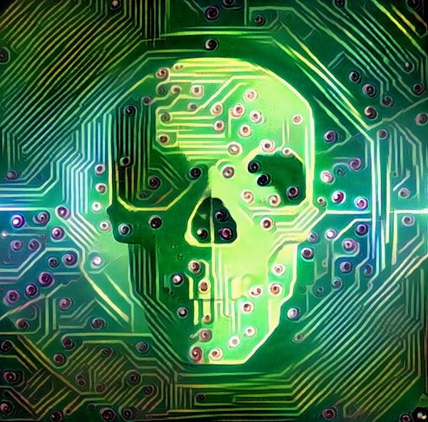 Digital Skull Print