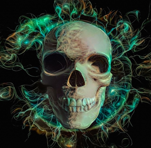 Energy Skull Print