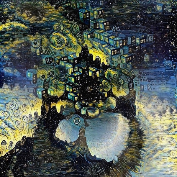 Fairy Village Print