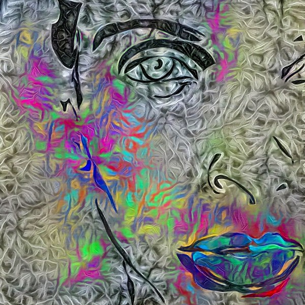 Female Face Print