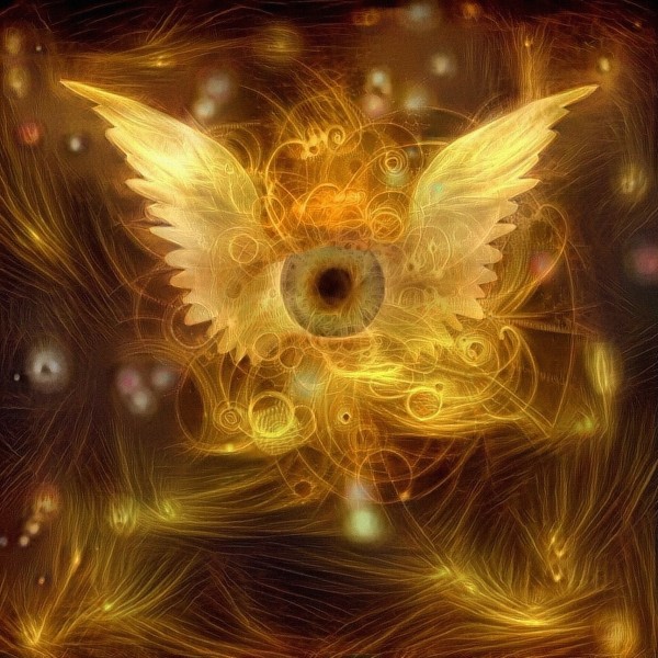 Flaming God Print