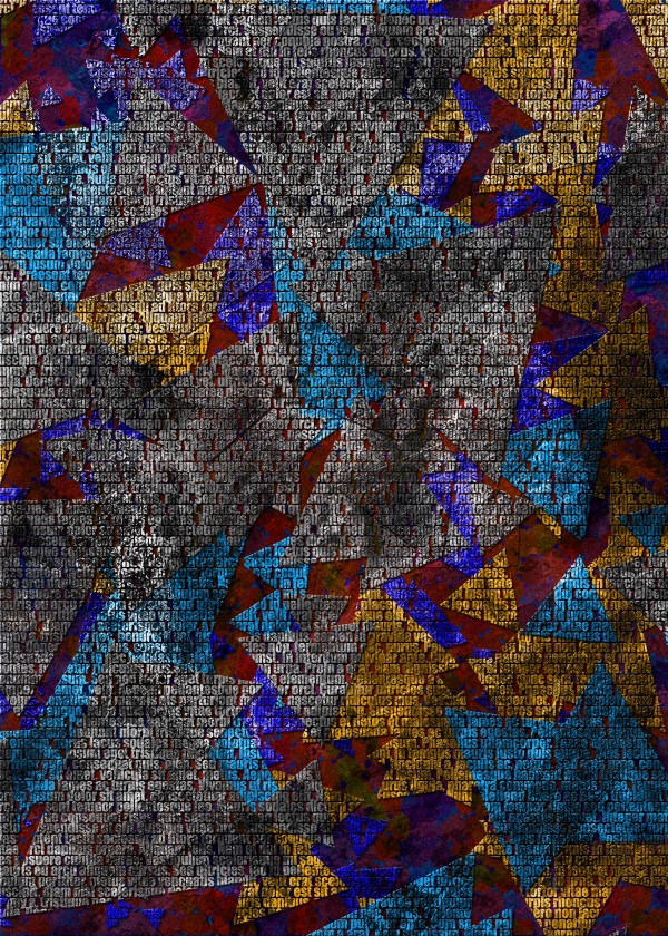Geometric Glass Texture Print