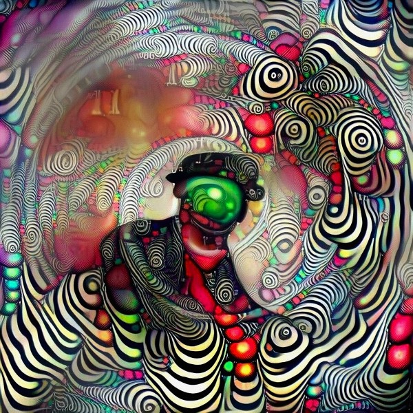 Green Apple Face Print