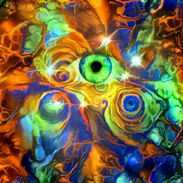 Green Eye Print