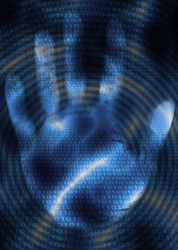 Hand and Binary Code Design Imprimer