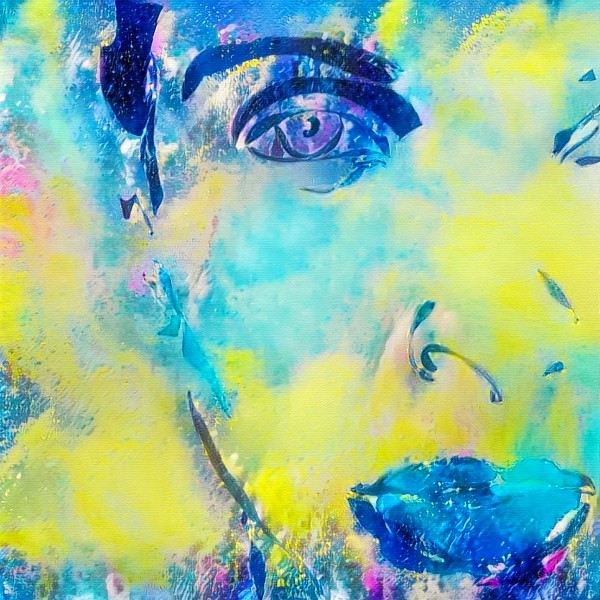 Lady in Colors Print
