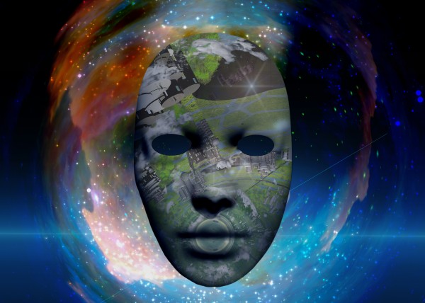 Mask in Space Print