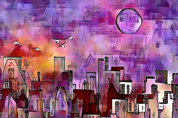 Midnight Town Print
