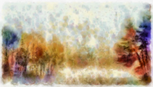 Misty Forest Print