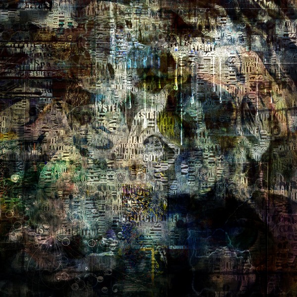 Modern Abstract with Text Print