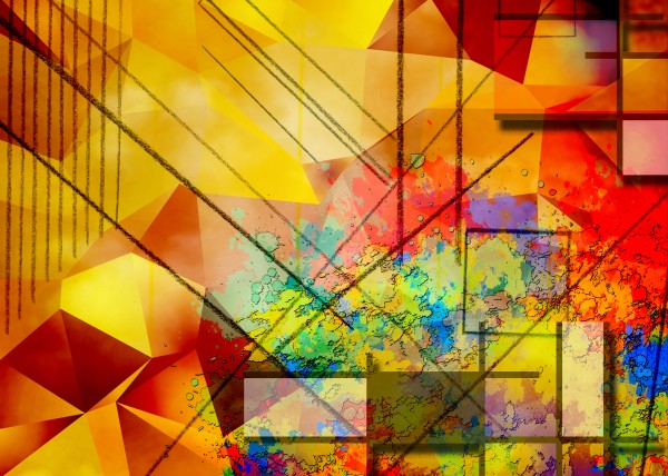 Modern Geometric Abstract Print